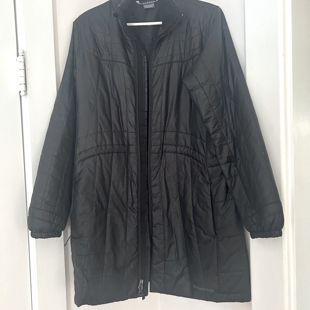 Exofficio Lightweight Puffer Jacket. Black. Like New.